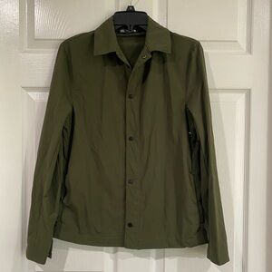 ZARA DARK ARMY GREEN WATERPROOF LIGHTWEIGHT JACKET SIZE SMALL